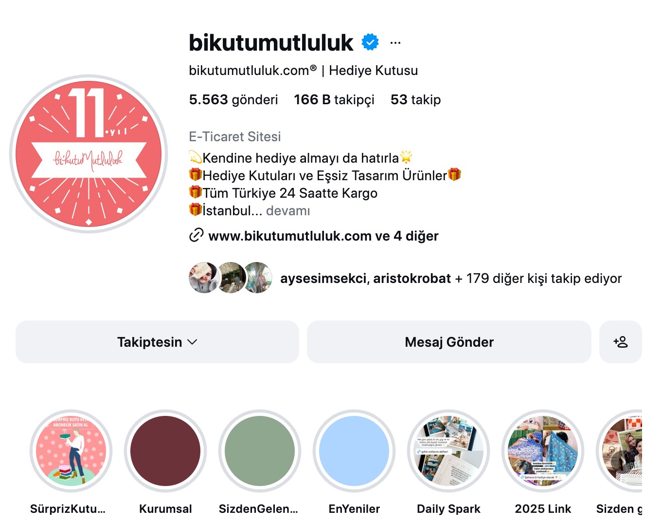 Instagram - Bikutumutluluk